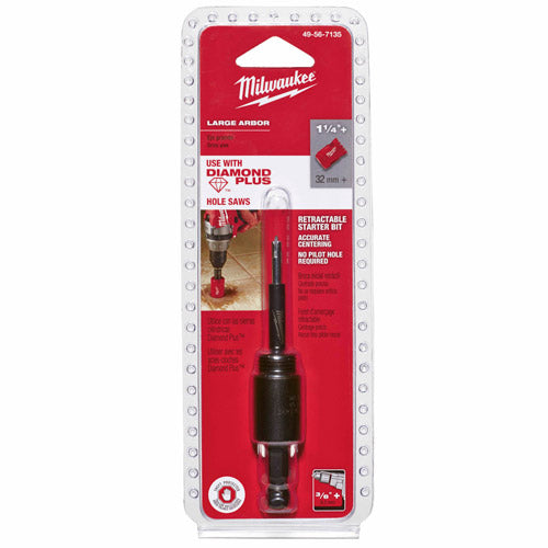 Milwaukee 49-56-7135 Retractable Starter Bit with Large Arbor