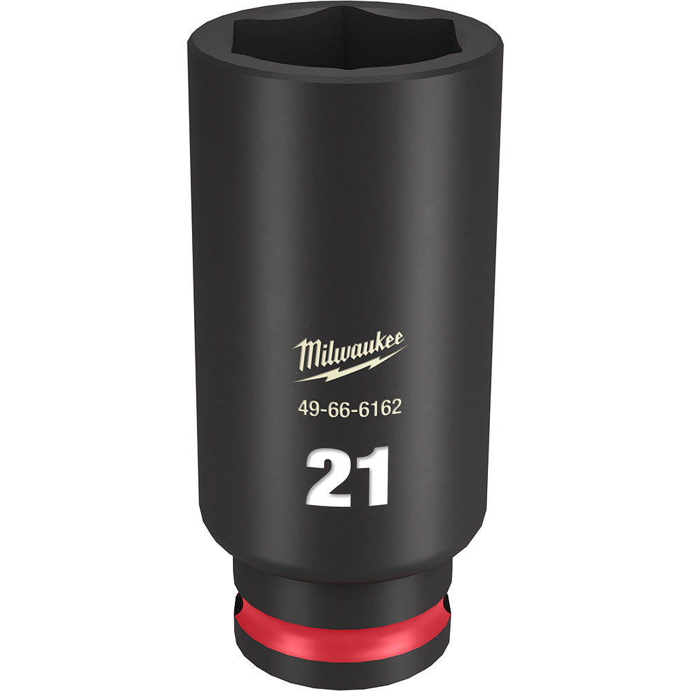 Milwaukee 49-66-6162 SHOCKWAVE Impact Duty™  3/8Drive 21MM Deep 6 Point Socket