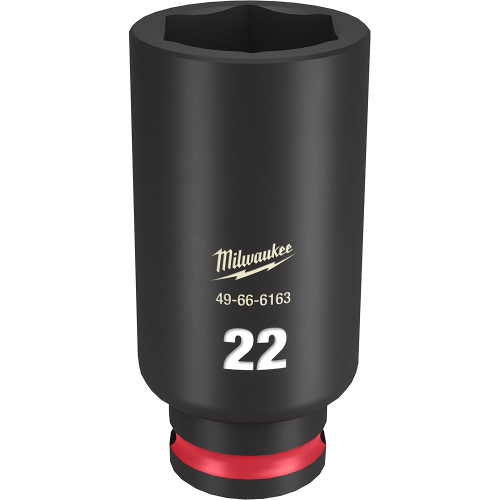 Milwaukee 49-66-6163 SHOCKWAVE Impact Duty™  3/8Drive 22MM Deep 6 Point Socket