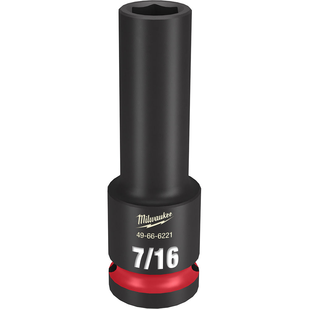 Milwaukee 49-66-6221 SHOCKWAVE Impact Duty™  1/2Drive 7/16 Deep 6 Point Socket