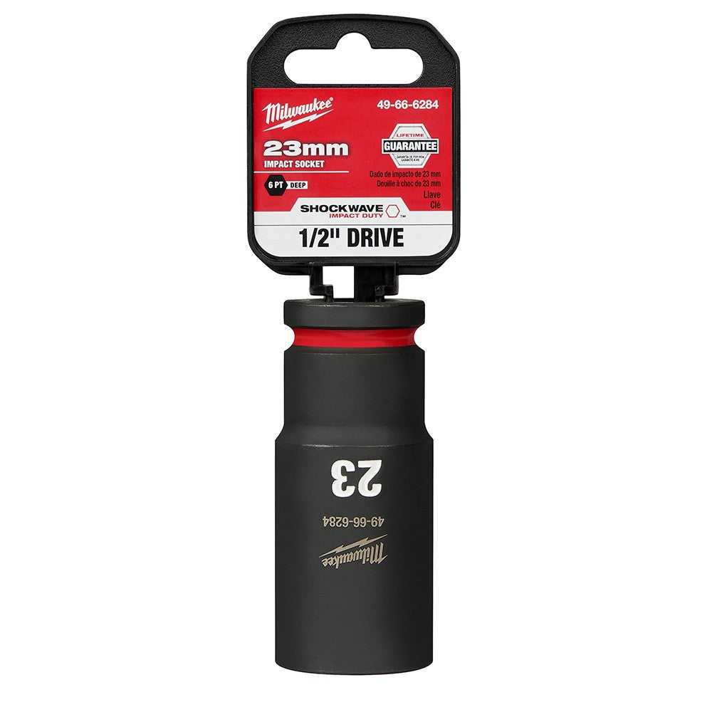 Milwaukee 49-66-6284 SHOCKWAVE Impact Duty™  1/2Drive 23MM Deep 6 Point Socket