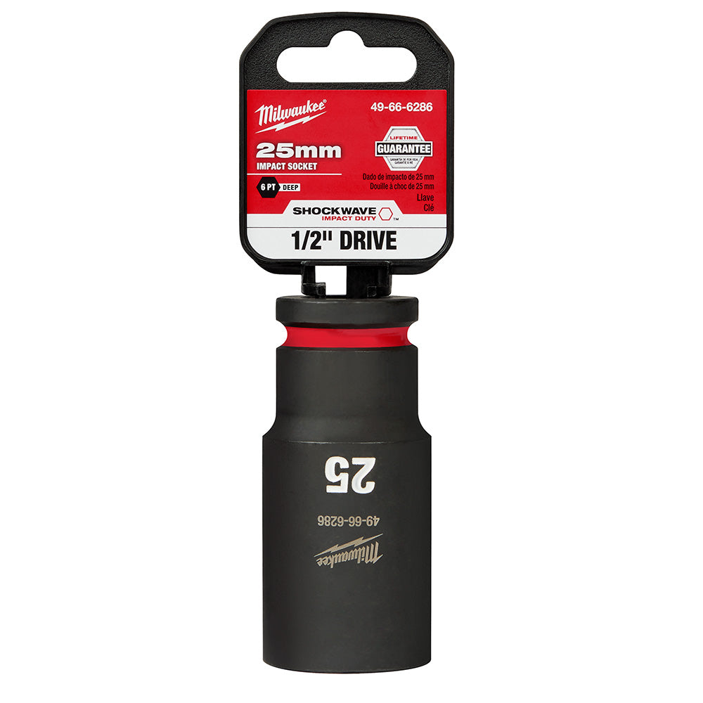 Milwaukee 49-66-6286 SHOCKWAVE Impact Duty™  1/2Drive 25MM Deep 6 Point Socket