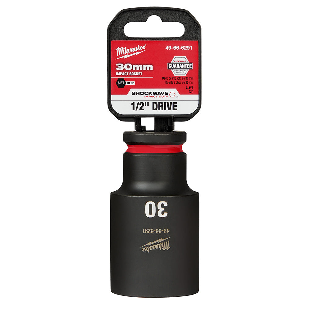 Milwaukee 49-66-6291 SHOCKWAVE Impact Duty™  1/2Drive 30MM Deep 6 Point Socket