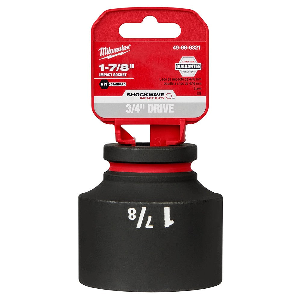 Milwaukee 49-66-6321 SHOCKWAVE Impact Duty™  3/4Drive 1-7/8 Standard 6 Point Socket