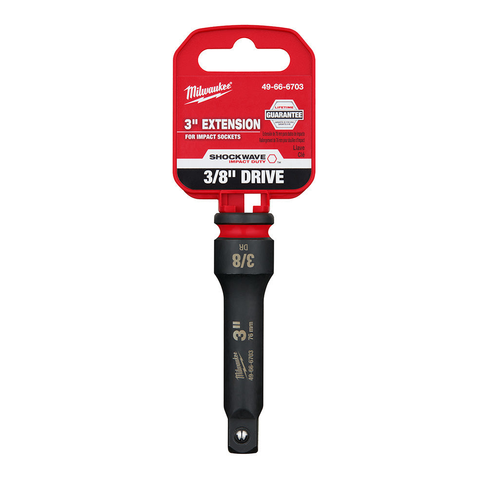 Milwaukee 49-66-6703 SHOCKWAVE Impact Duty™  3/8 Drive 3 Extension