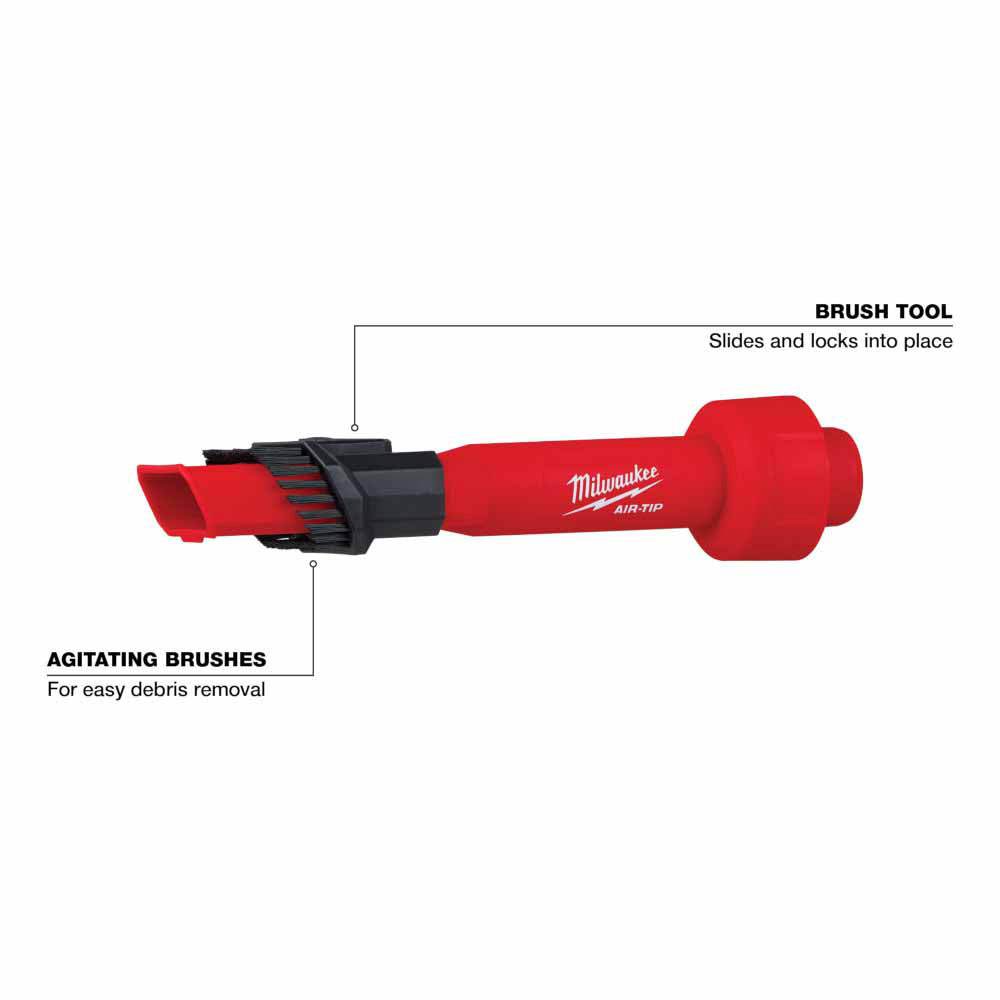 Milwaukee 49-90-2028 AIR-TIP 2-in-1 Utility Brush Tool