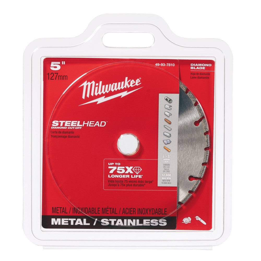 Milwaukee 49-93-7810 5 Steelhead Diamond Cut Off Blade