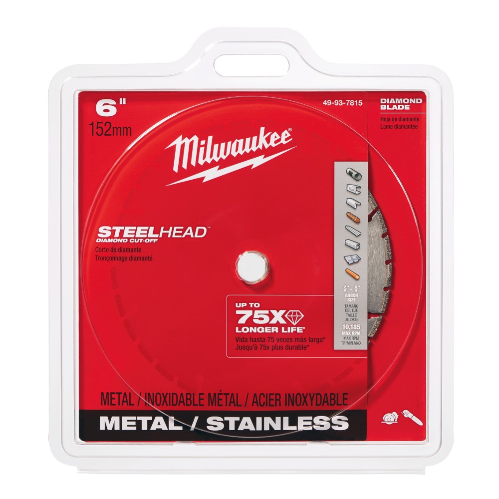 Milwaukee 49-93-7815 6 Steelhead Daimond Cut Off Blade