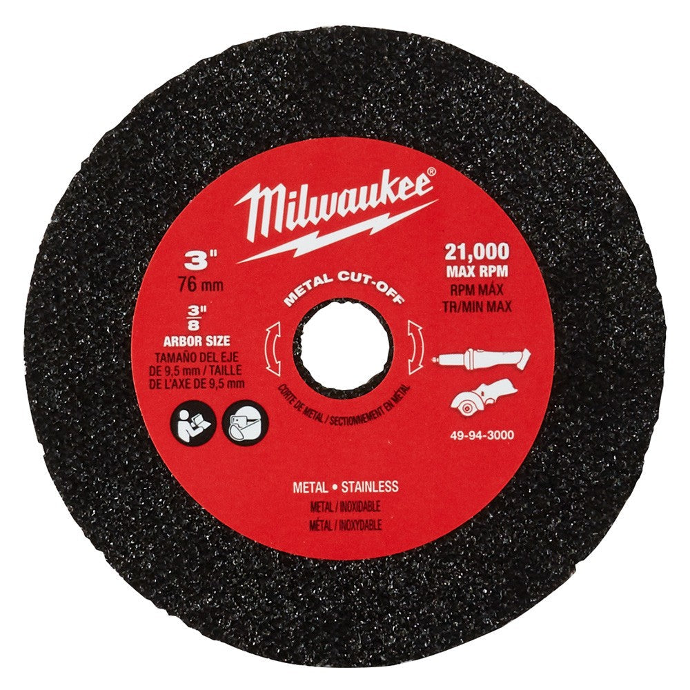 Milwaukee 49-94-3000 3 Metal Cut Off Wheel 3 Pack