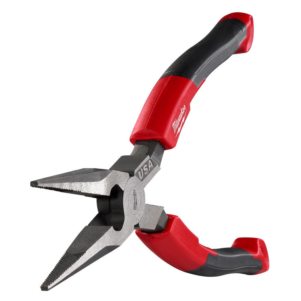 Milwaukee MT555 8 Long Nose Comfort Grip Pliers (USA)